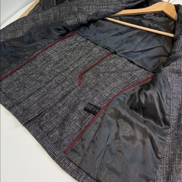 John Varvatos Charcoal Textured Blazer Size 34 - Picture 11 of 12